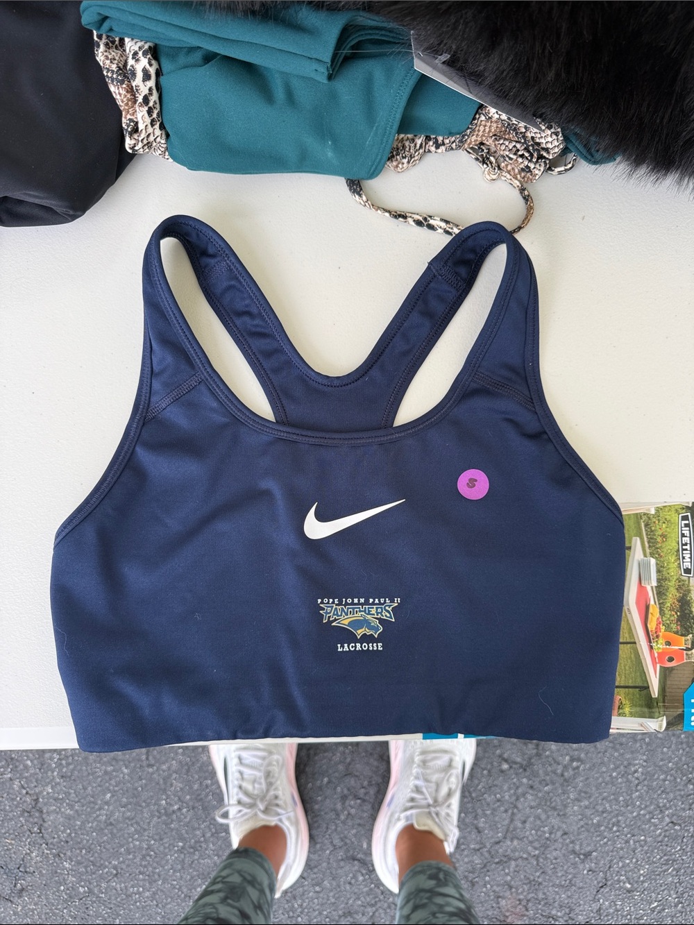 Nike Navy Blue Racerback sports bra - medium